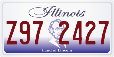 IL license plate Z972427