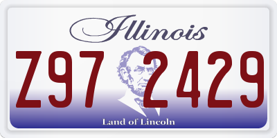 IL license plate Z972429