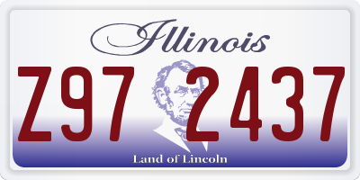 IL license plate Z972437