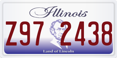 IL license plate Z972438