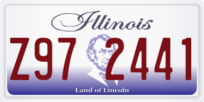 IL license plate Z972441