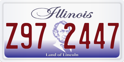 IL license plate Z972447