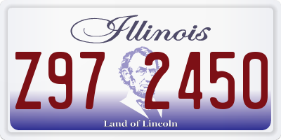 IL license plate Z972450