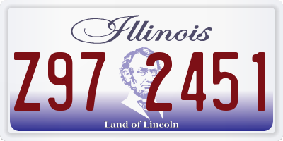 IL license plate Z972451