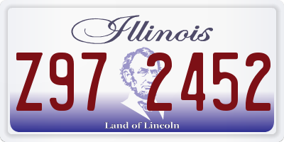 IL license plate Z972452