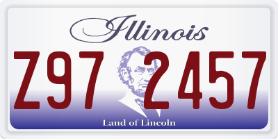 IL license plate Z972457