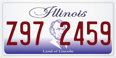 IL license plate Z972459