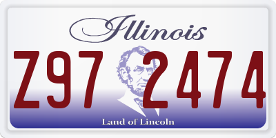 IL license plate Z972474