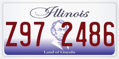 IL license plate Z972486