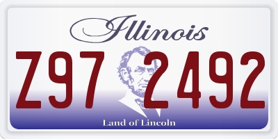 IL license plate Z972492