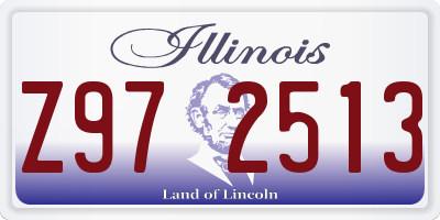 IL license plate Z972513