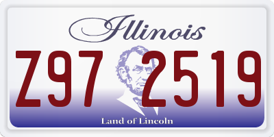 IL license plate Z972519