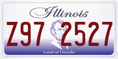 IL license plate Z972527