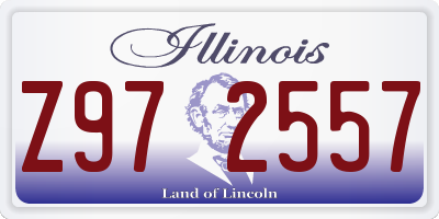 IL license plate Z972557