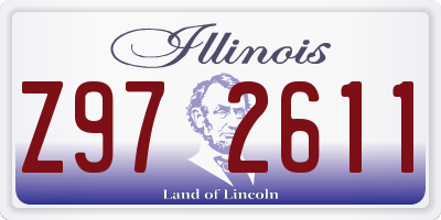 IL license plate Z972611