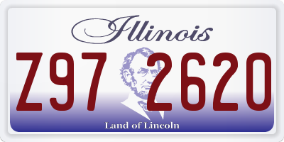 IL license plate Z972620