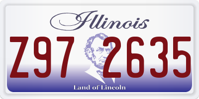 IL license plate Z972635