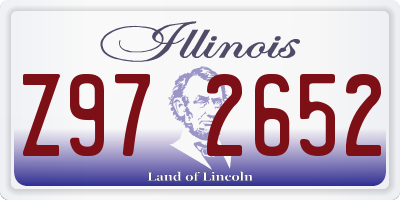 IL license plate Z972652