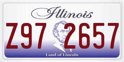 IL license plate Z972657