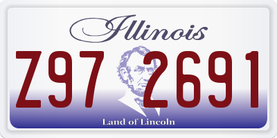 IL license plate Z972691