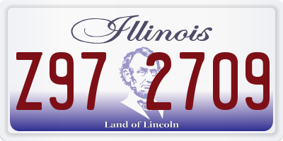 IL license plate Z972709