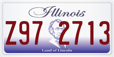 IL license plate Z972713