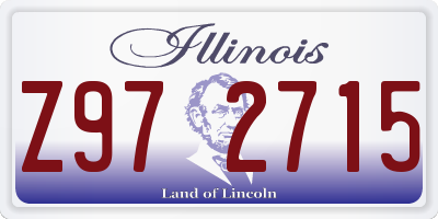 IL license plate Z972715