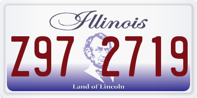 IL license plate Z972719