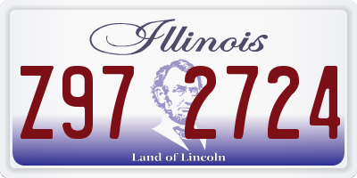 IL license plate Z972724