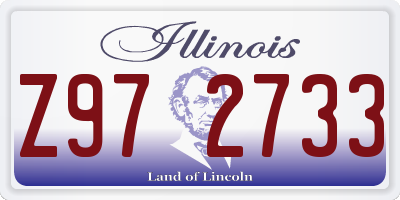 IL license plate Z972733