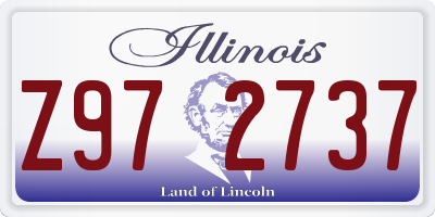 IL license plate Z972737
