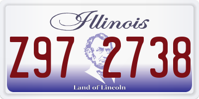 IL license plate Z972738