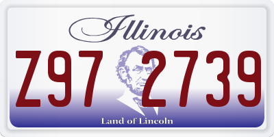 IL license plate Z972739