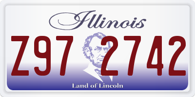 IL license plate Z972742