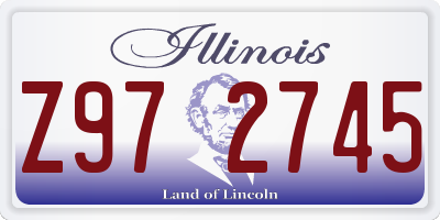 IL license plate Z972745