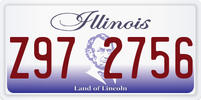 IL license plate Z972756