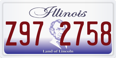IL license plate Z972758