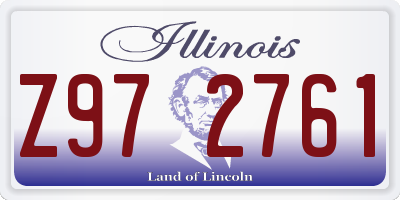 IL license plate Z972761