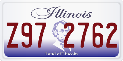 IL license plate Z972762