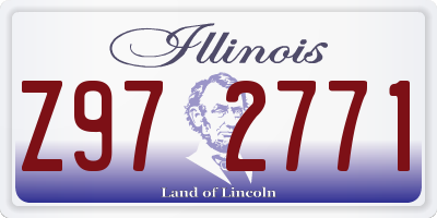 IL license plate Z972771