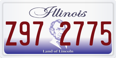 IL license plate Z972775