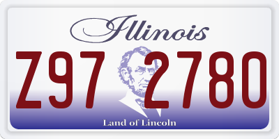 IL license plate Z972780