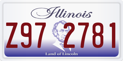 IL license plate Z972781