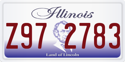 IL license plate Z972783
