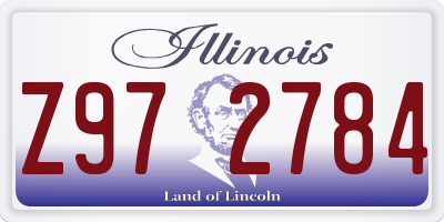 IL license plate Z972784