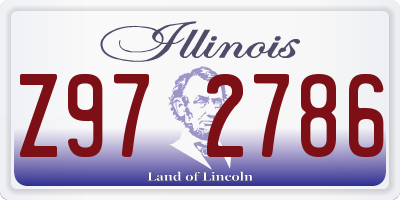 IL license plate Z972786