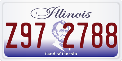 IL license plate Z972788
