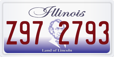 IL license plate Z972793