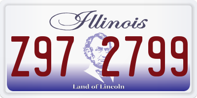 IL license plate Z972799