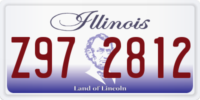 IL license plate Z972812
